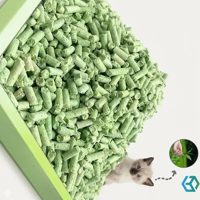 green tofu cat litter