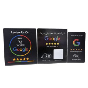 google review stands(black) 2